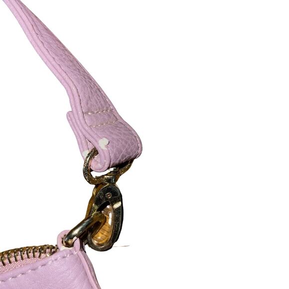 BCBGeneration Large Shoulder Crossbody Purse Bag Lavender Faux Leather - Picture 6 of 7